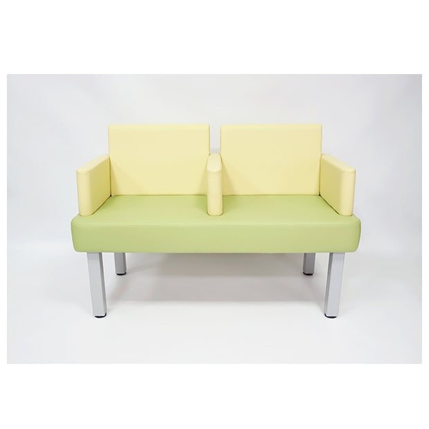 Lightweight waiting sofa chair - two-seater
