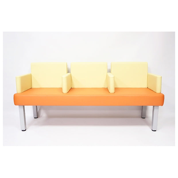 Lightweight waiting sofa chair - three-seater