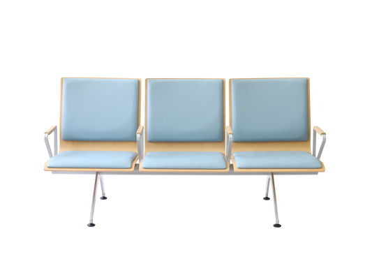 Plywood Bench 大廳等候椅-扶手三人座