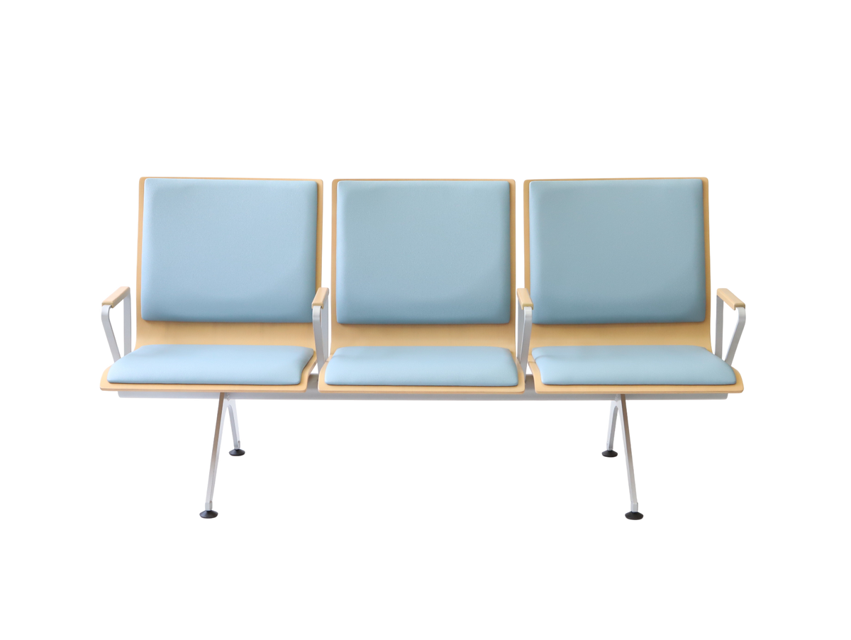 Plywood Bench 大廳等候椅-扶手三人座