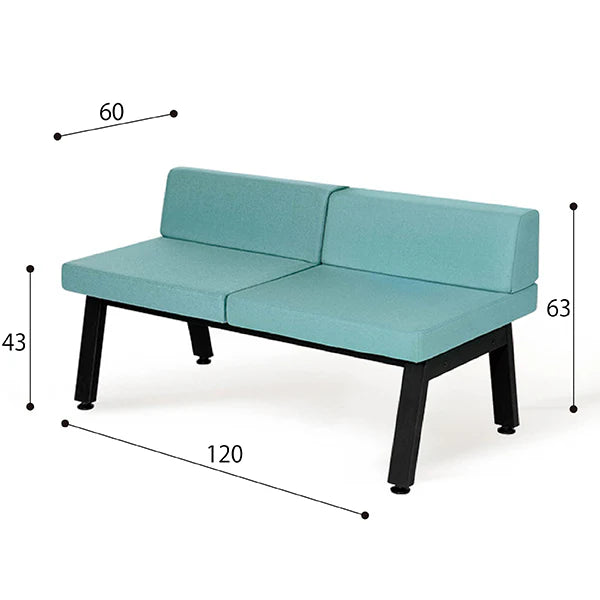 P Sofa 組合沙發椅-低背雙人座