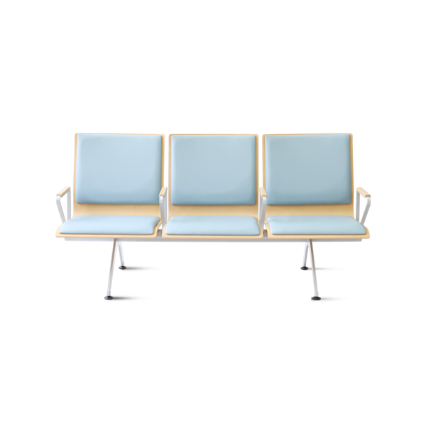Plywood Bench 大廳等候椅-扶手三人座