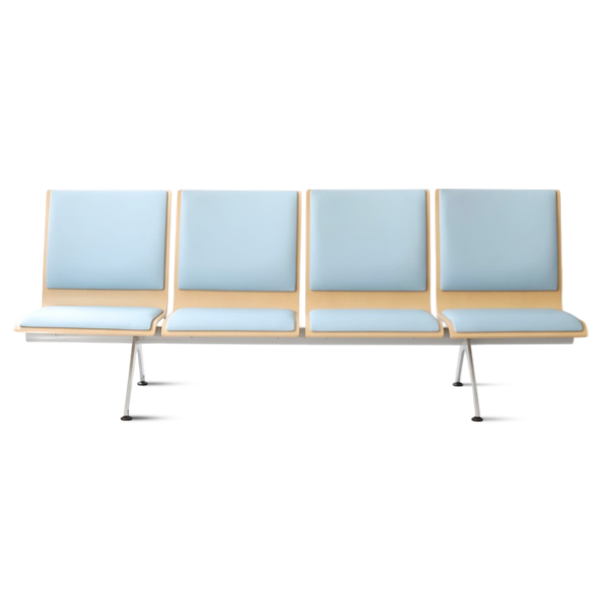 Plywood Bench Lobby Waiting Chair | 4-seater