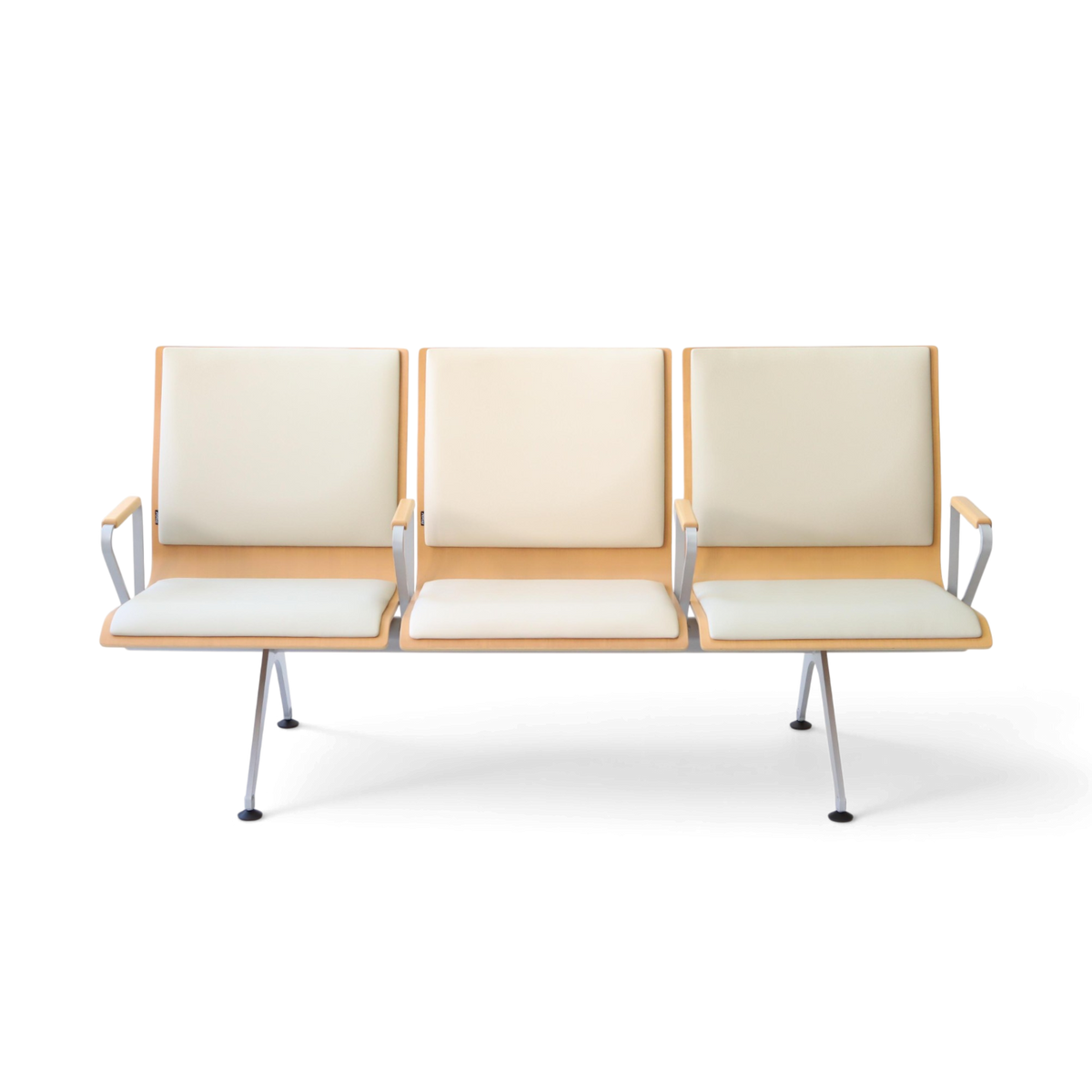 Plywood Bench 大廳等候椅-扶手三人座