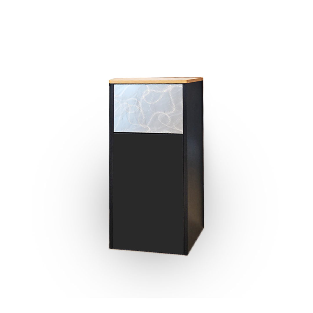 Work Booth Trash Bin Counter