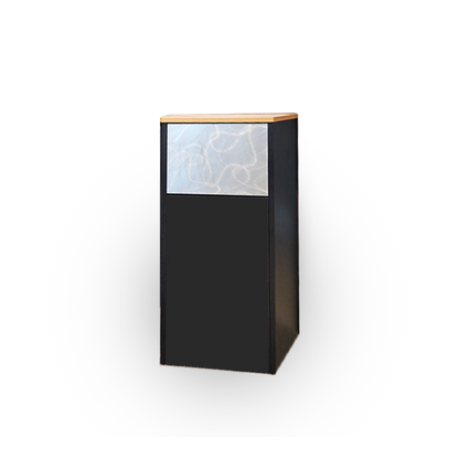 Work Booth Trash Bin Counter