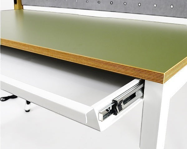 H Desk - with Drawer W-120