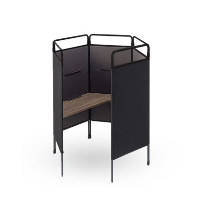WORK BOOTH with Top Panel - Fabric