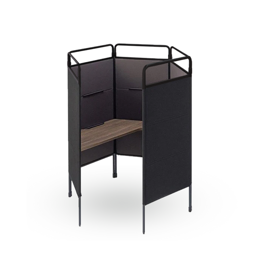 WORK BOOTH with Top Panel - Fabric