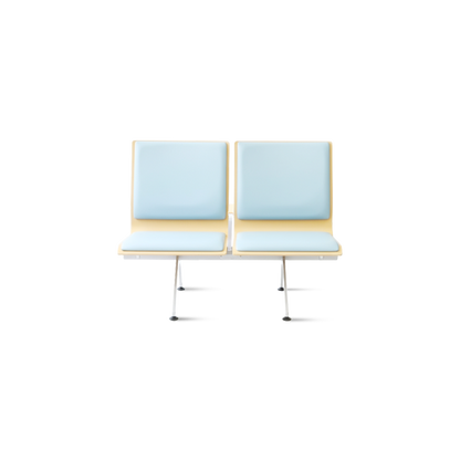 合板ベンチロビー待合椅子 - 3人掛け