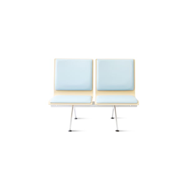 合板ベンチロビー待合椅子 - 3人掛け