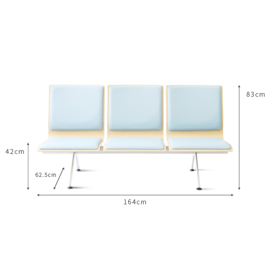 Plywood Bench 大廳等候椅-三人座