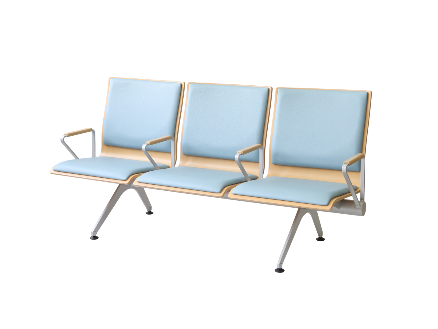Plywood Bench 大廳等候椅-扶手三人座