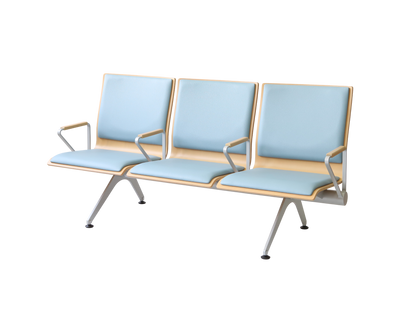 Plywood Bench 大廳等候椅-扶手三人座