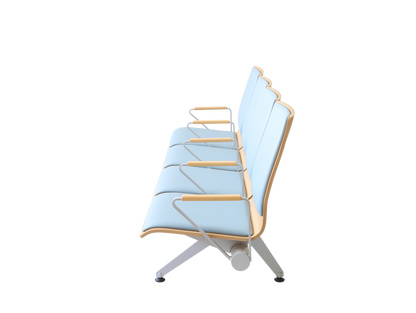 Plywood Bench 大廳等候椅-扶手四人座