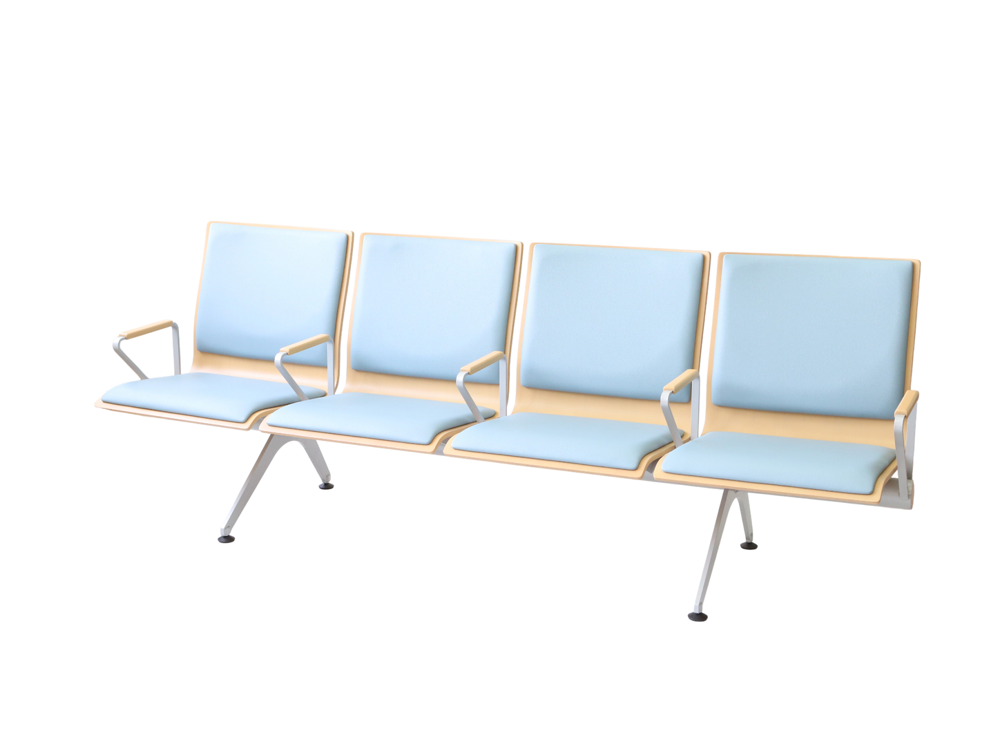 Plywood Bench 大廳等候椅-扶手四人座