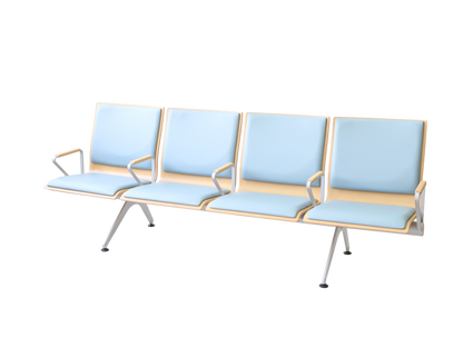 Plywood Bench 大廳等候椅-扶手四人座