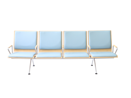 Plywood Bench 大廳等候椅-扶手四人座