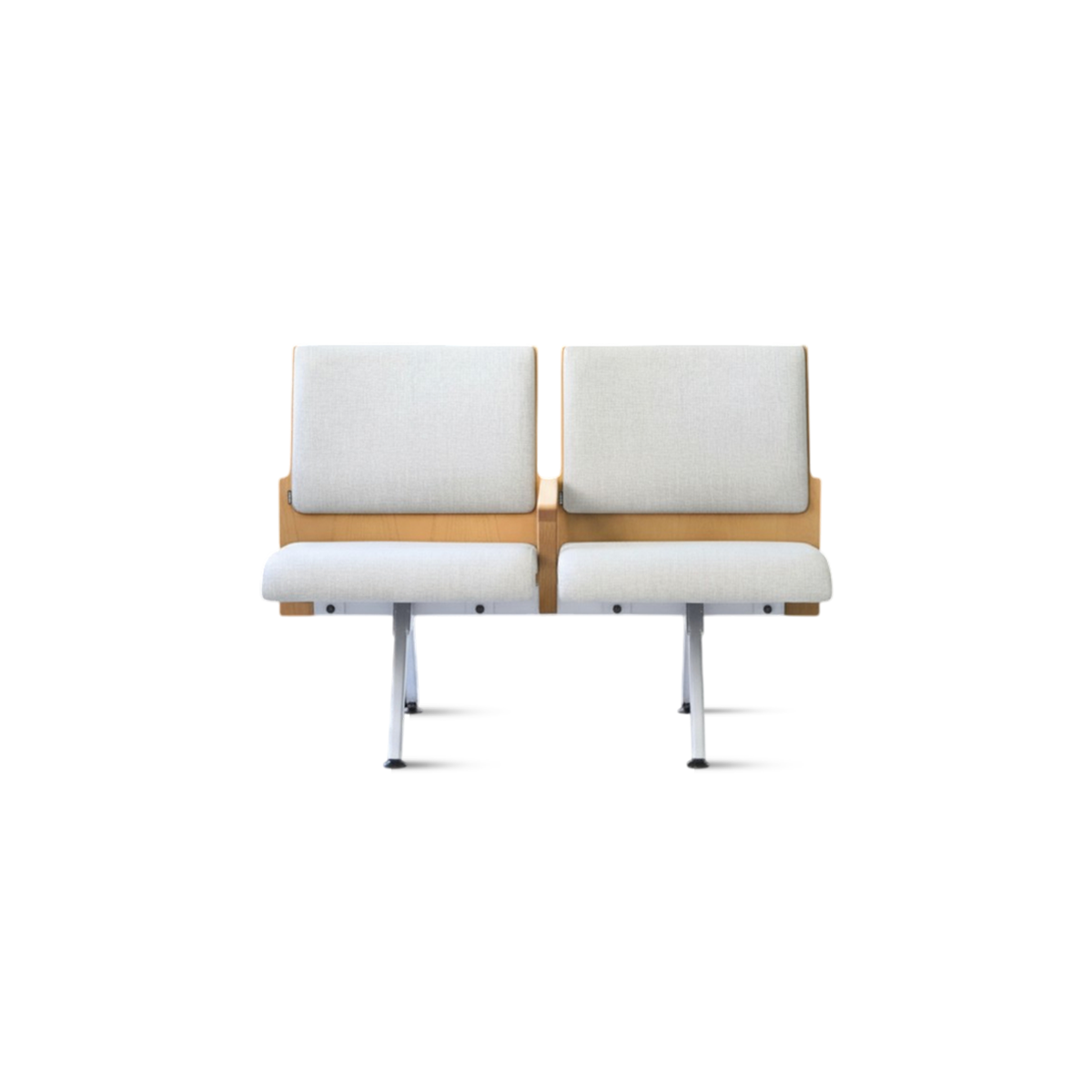 Kベンチロビー待合椅子-肘掛け3人掛け