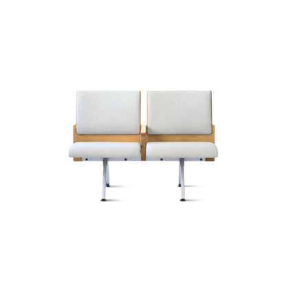 Kベンチロビー待合椅子-肘掛け3人掛け