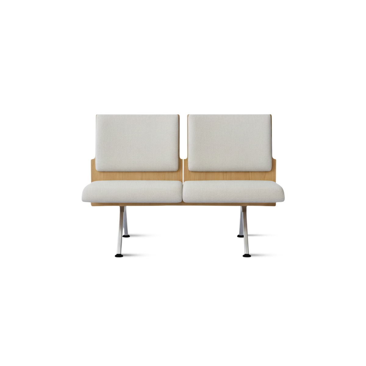 Kベンチロビー待合椅子-肘掛け3人掛け