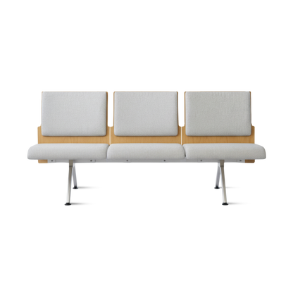 Kベンチロビー待合椅子-肘掛け3人掛け