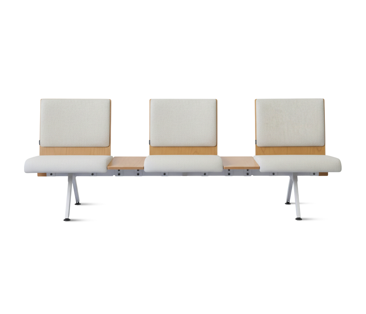 Kベンチロビー待合椅子-肘掛け3人掛け