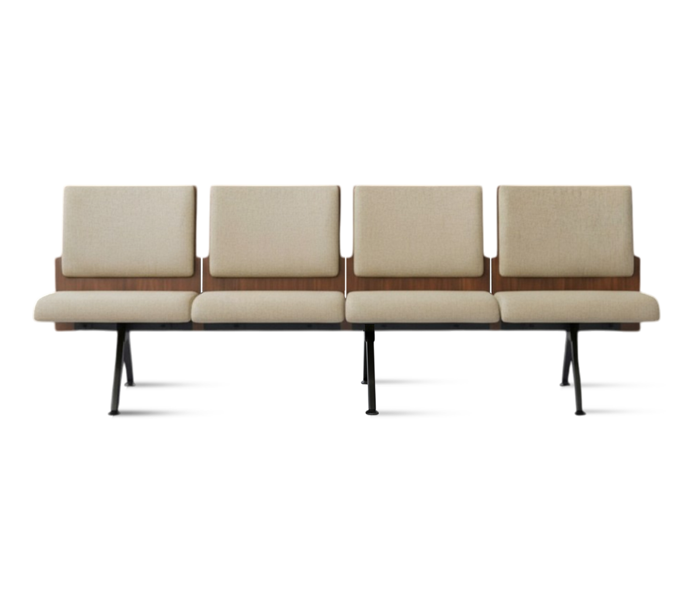 Kベンチロビー待合椅子-肘掛け3人掛け