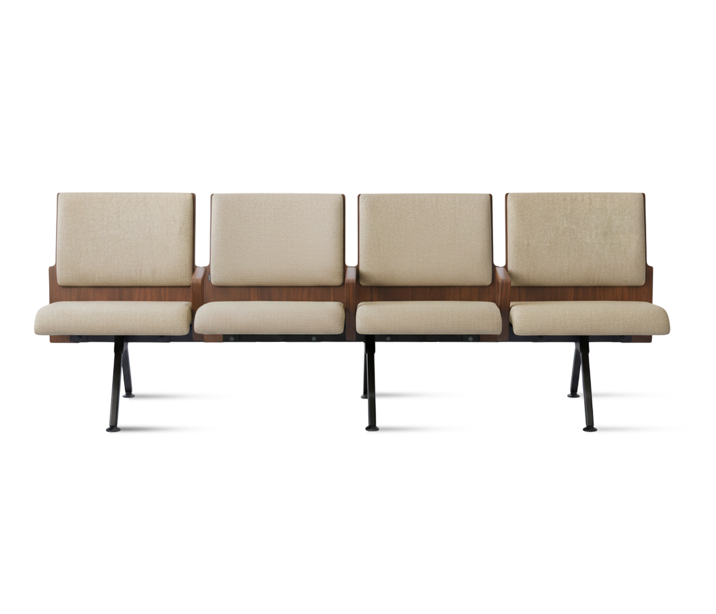 Kベンチロビー待合椅子-肘掛け3人掛け