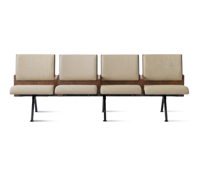 Kベンチロビー待合椅子-肘掛け3人掛け