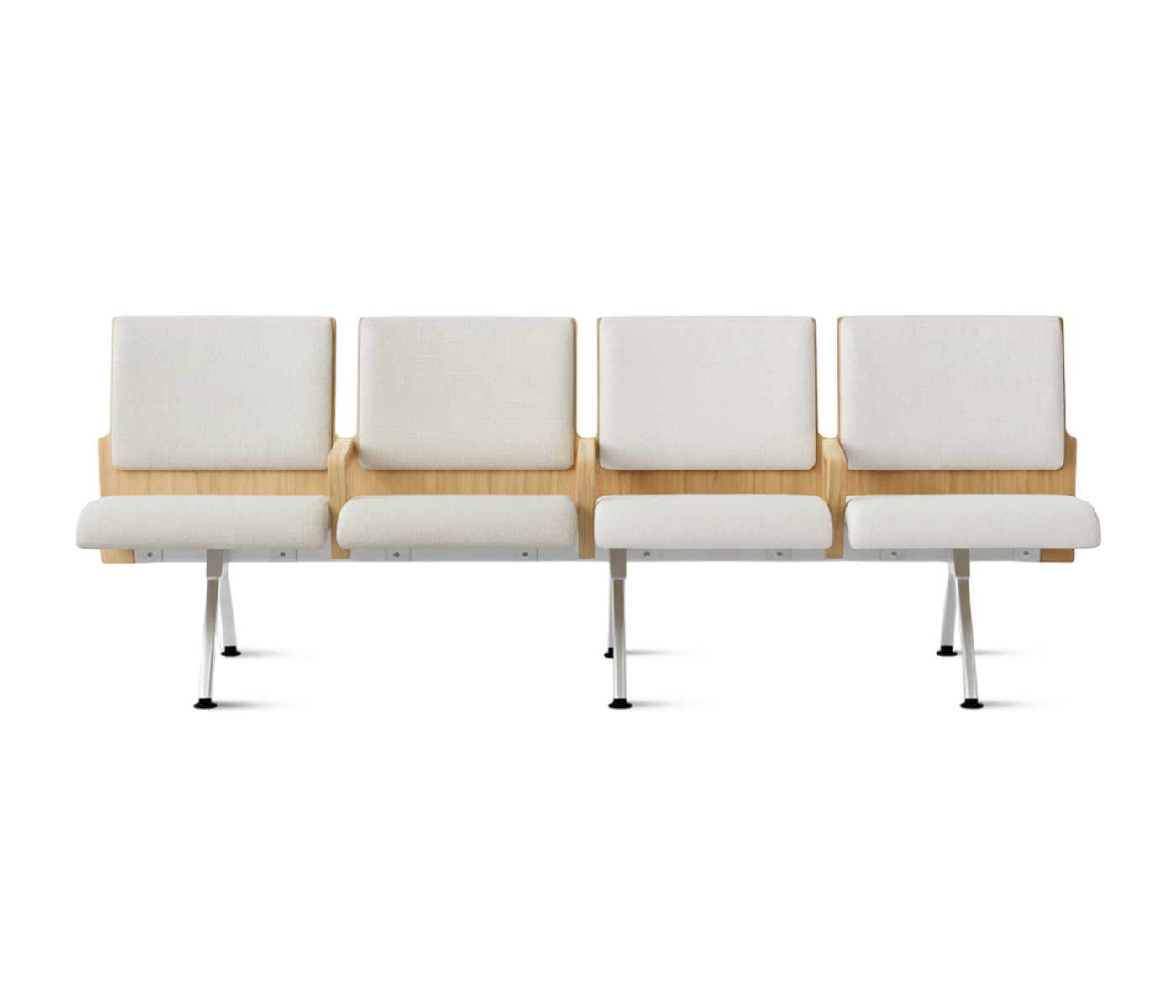 Kベンチロビー待合椅子-肘掛け3人掛け