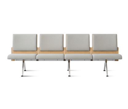 Kベンチロビー待合椅子-肘掛け3人掛け