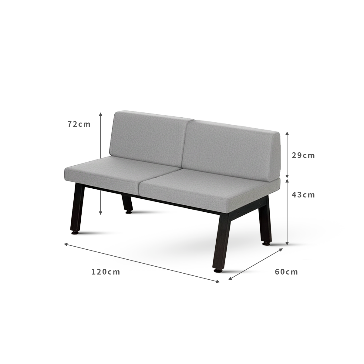 P Sofa 組合沙發椅-高背雙人座