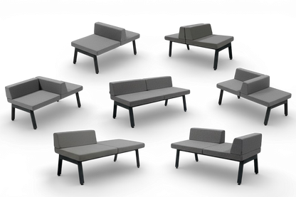 P Sofa 組合沙發椅-低背三人座