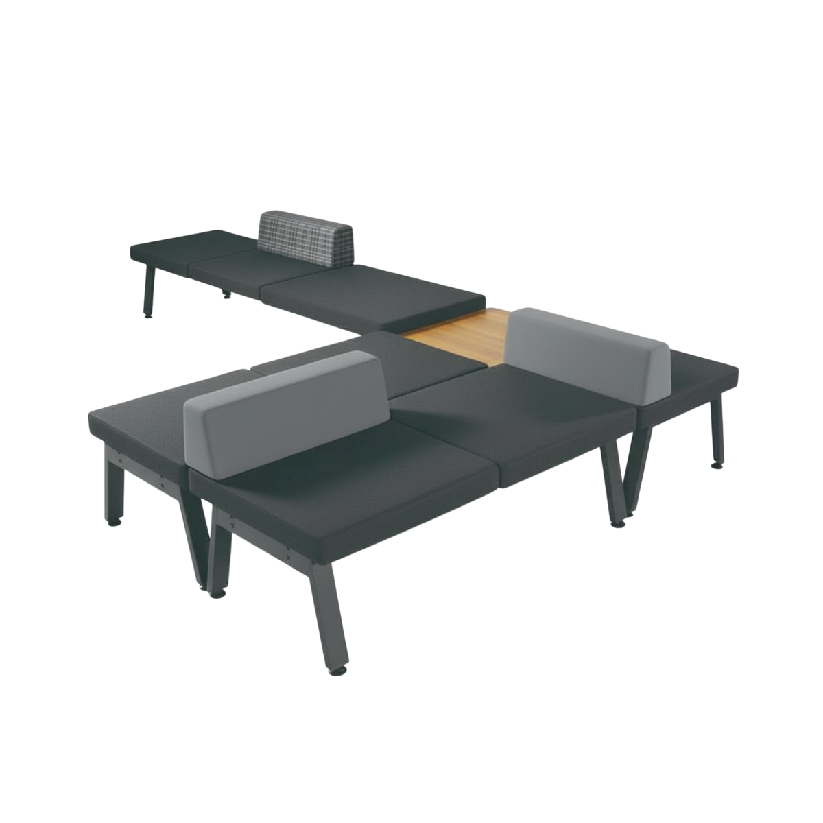 P Sofa 組合沙發椅-低背三人座