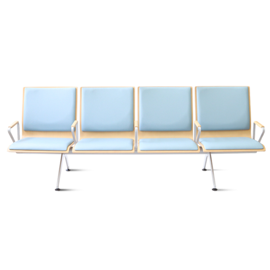 Plywood Bench 大廳等候椅-扶手四人座