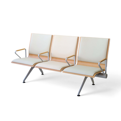 Plywood Bench 大廳等候椅-扶手三人座