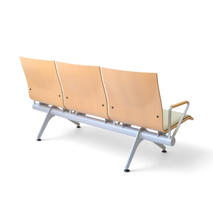 Plywood Bench 大廳等候椅-扶手三人座