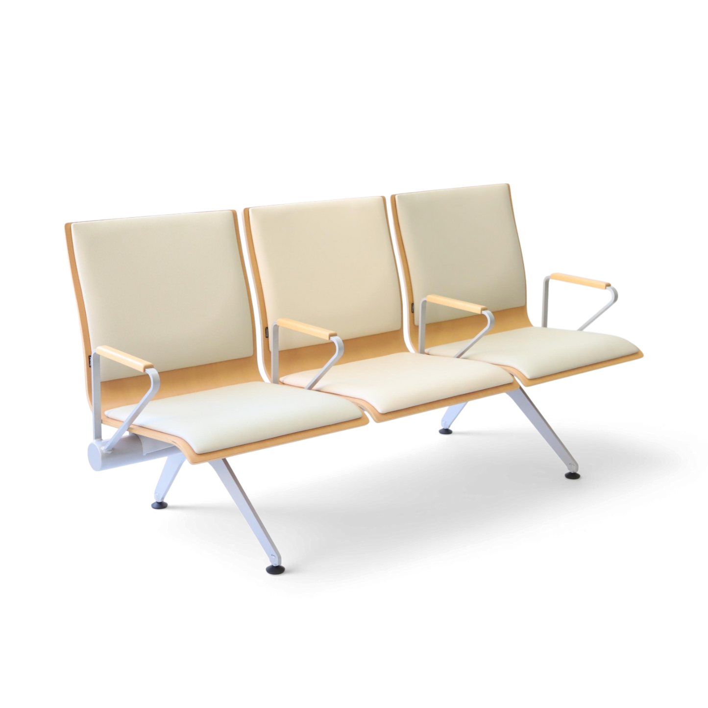 Plywood Bench 大廳等候椅-扶手三人座