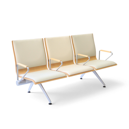 Plywood Bench 大廳等候椅-扶手三人座