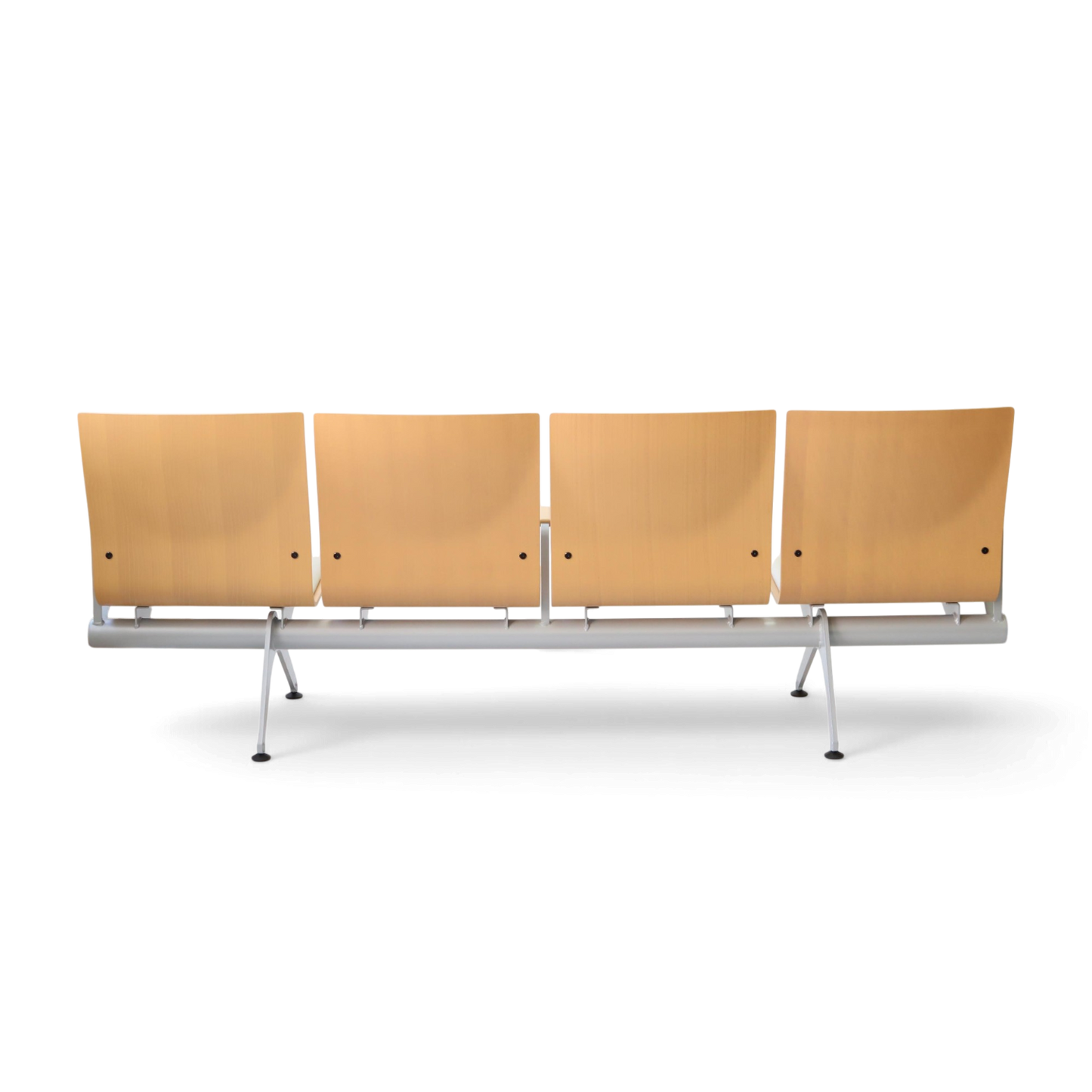 Plywood Bench Lobby Waiting Chair | Armrest 4-seater