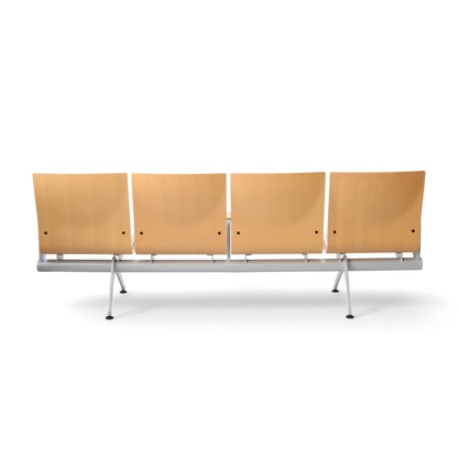 Plywood Bench Lobby Waiting Chair | Armrest 4-seater