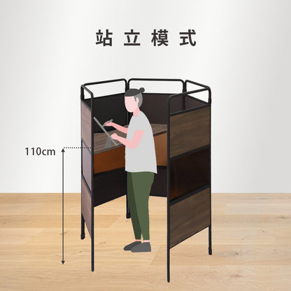 WORK BOOTH with Top Panel - Acrylic