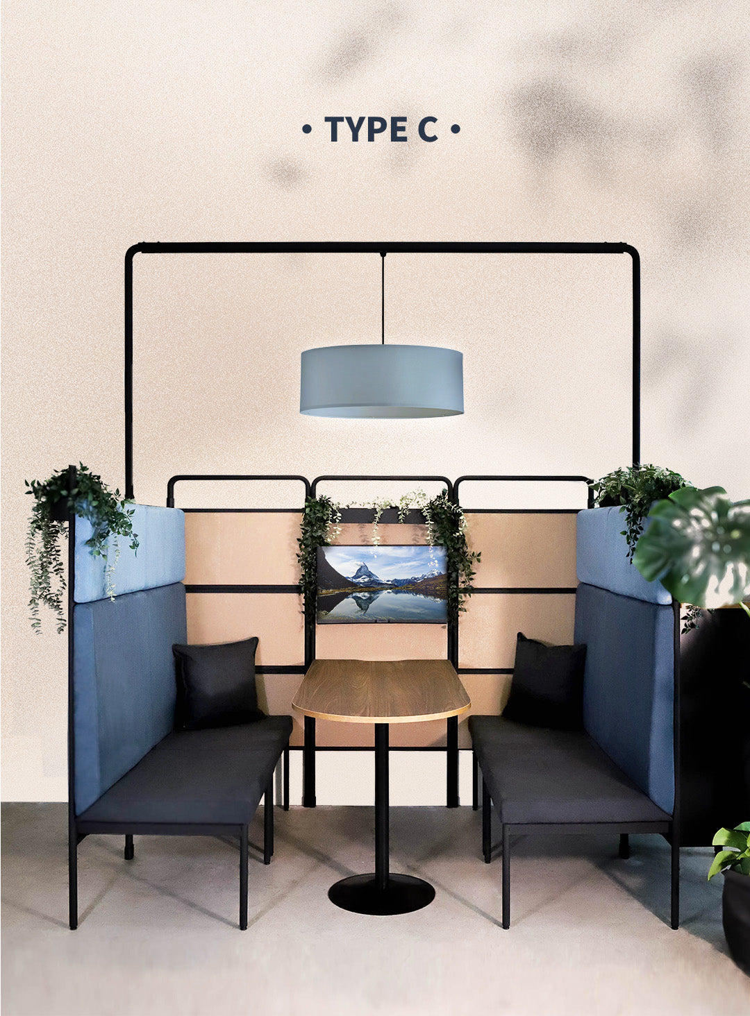 Work Booth Meeting Set- Type C