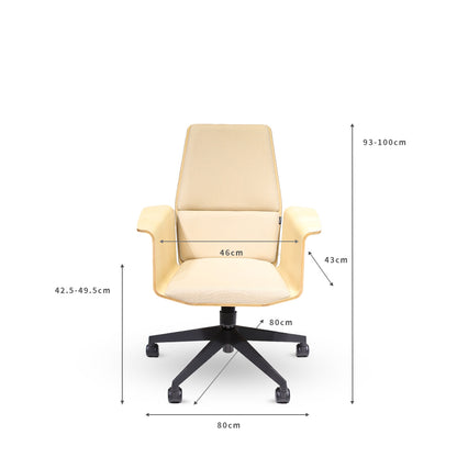 Woody Office Chair - Mid with armrest 
